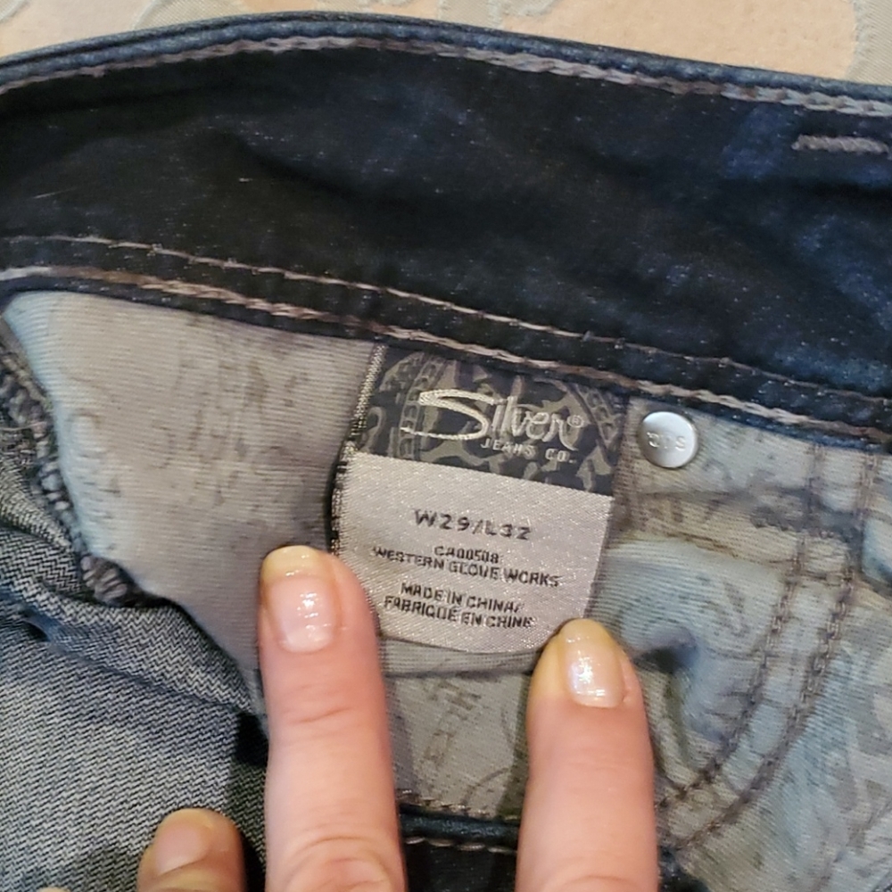 Silver jeans